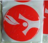 Crystal Epoxy Sticker Red Color